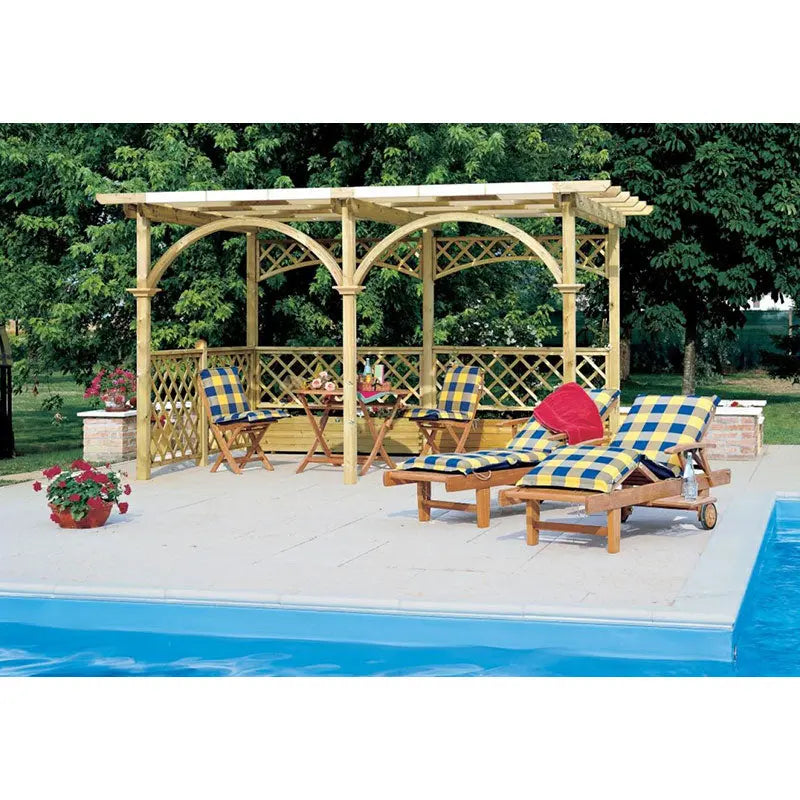 ARCHI IN PINO LAMELLARE PER CAR PORT,PERGOLE,PENSILINE,GAZEBI- 180 cm Brico Pali Legno by Holz Brenz srl