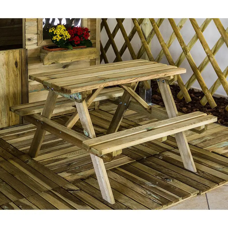BABY PICNIC IN LEGNO DI PINO IMPREGNATO Brico Pali Legno by Holz Brenz srl