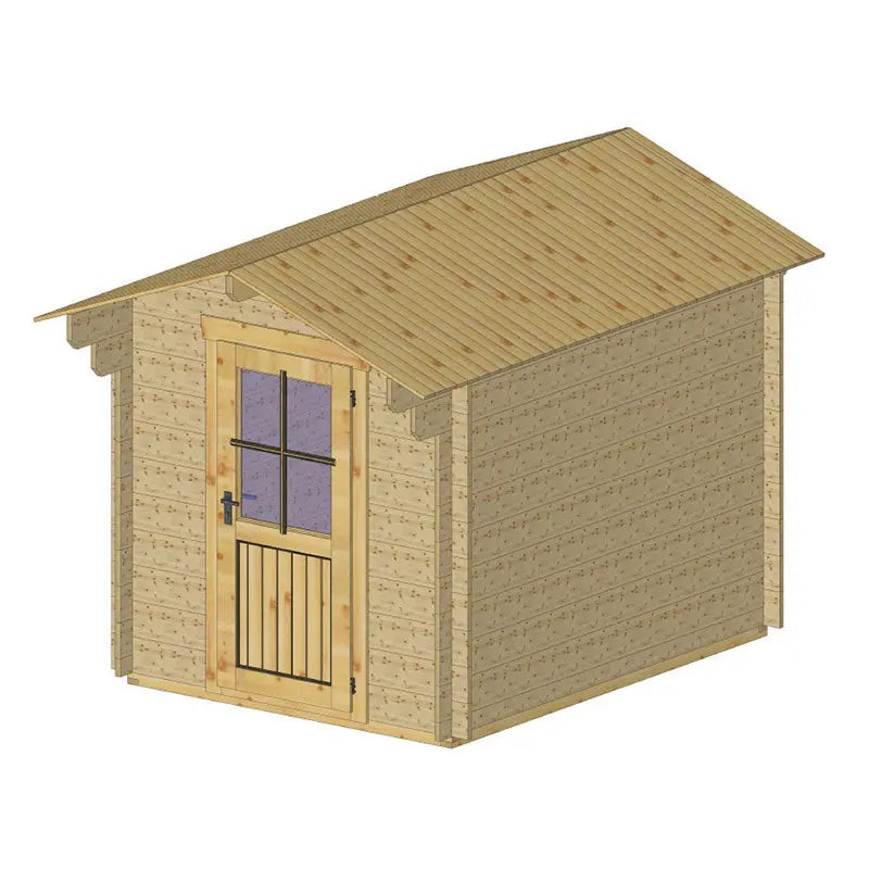 CASETTA IN LEGNO DI ABETE AD INCASTRO SUSA Brico Pali Legno by Holz Brenz srl