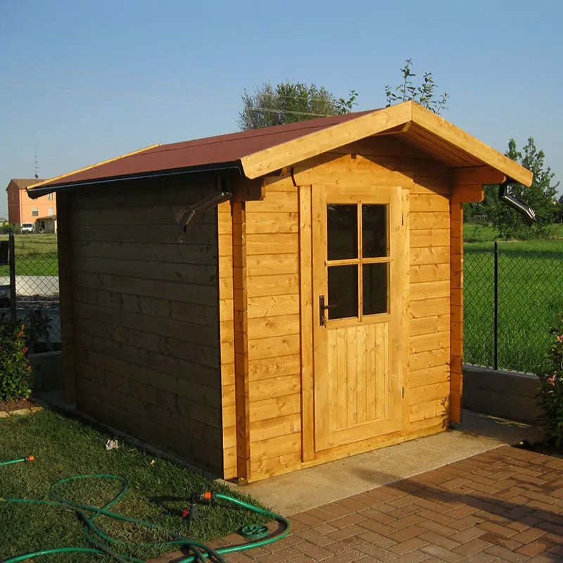 CASETTA IN LEGNO DI ABETE AD INCASTRO SUSA Brico Pali Legno by Holz Brenz srl