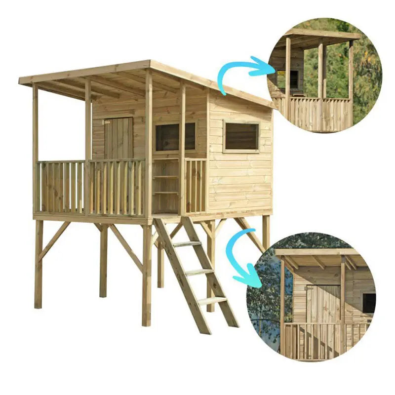 GIOCO DA GIARDINO IN LEGNO DI PINO IMPREGNATO IN AUTOCLAVE LARA Brico Pali Legno by Holz Brenz srl