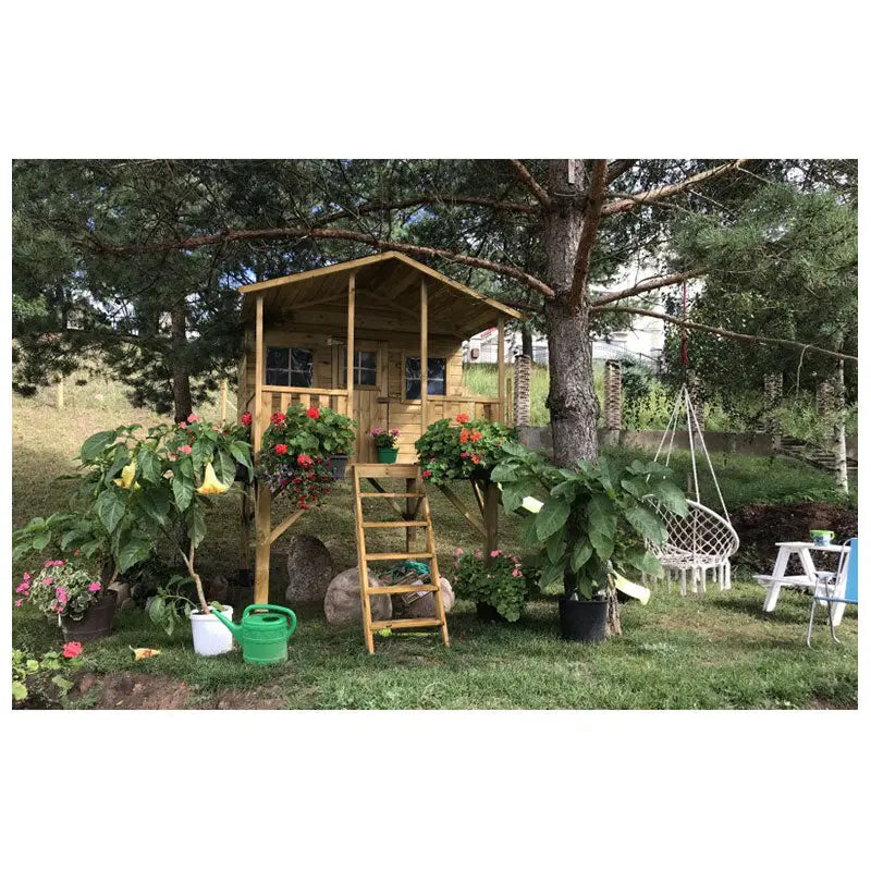 GIOCO DA GIARDINO IN LEGNO DI PINO IMPREGNATO IN AUTOCLAVE SERENA Brico Pali Legno by Holz Brenz srl