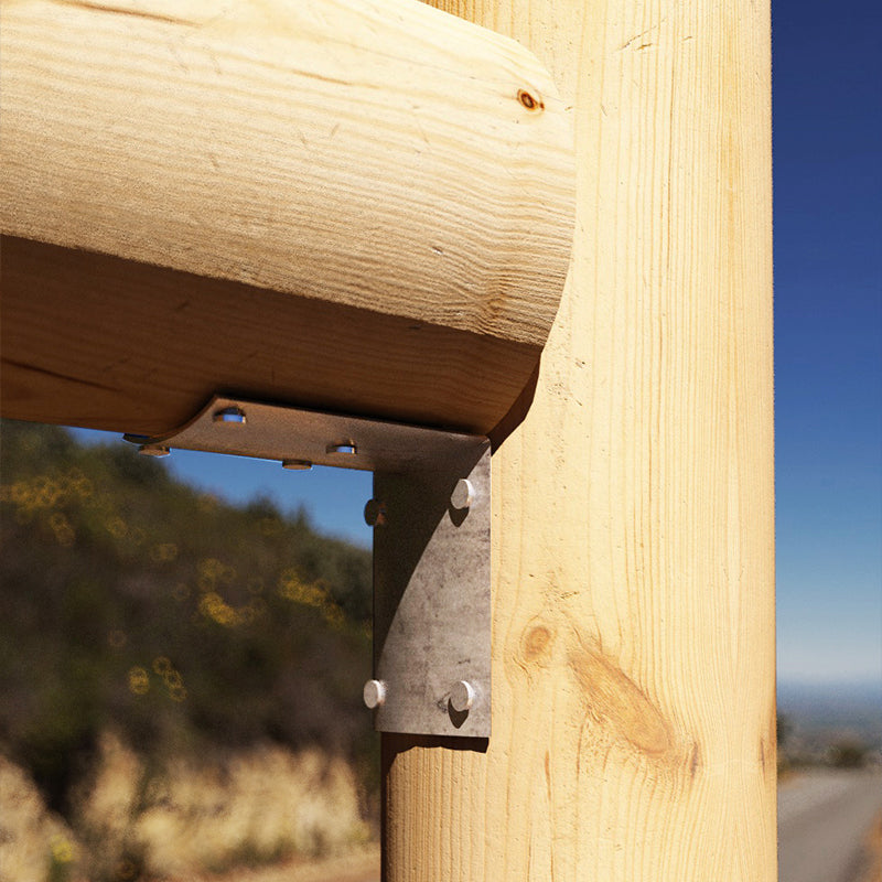 GIUNTI A “L” PER PALI TONDI -4pz- Brico Pali Legno by Holz Brenz srl