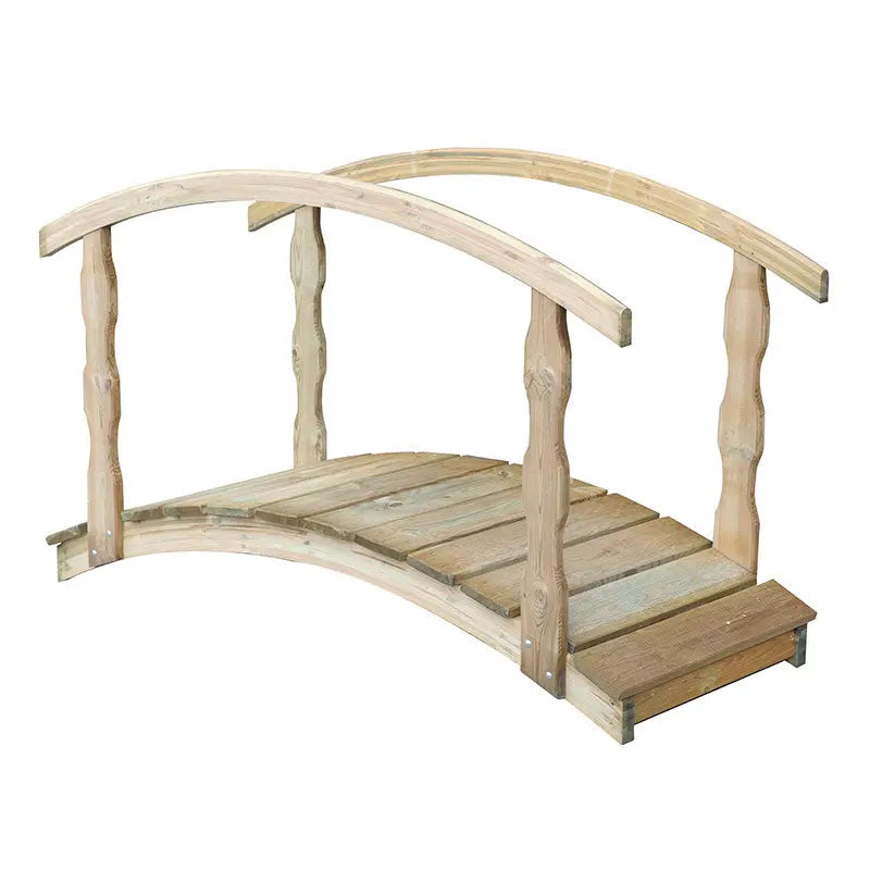 PONTE CON 2 CORRIMANO 70X180(h112) IN LEGNO DI PINO IMPREGNATO Brico Pali Legno by Holz Brenz srl