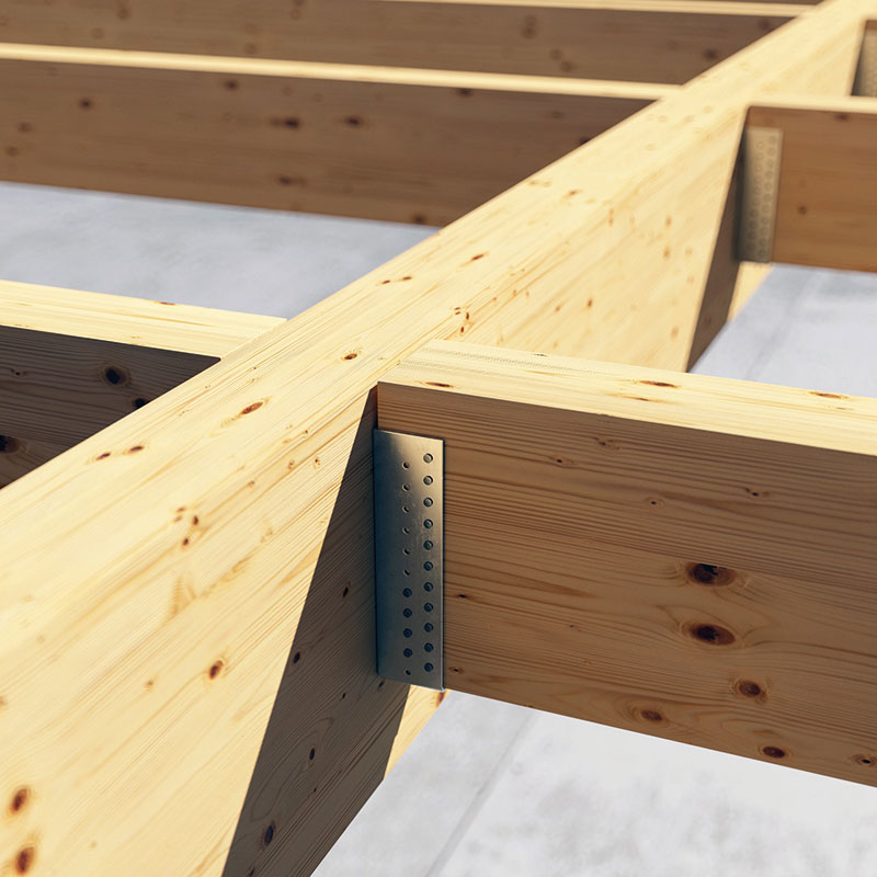 SCARPA METALLICA AD ALI INTERNE -4pz- Brico Pali Legno by Holz Brenz srl