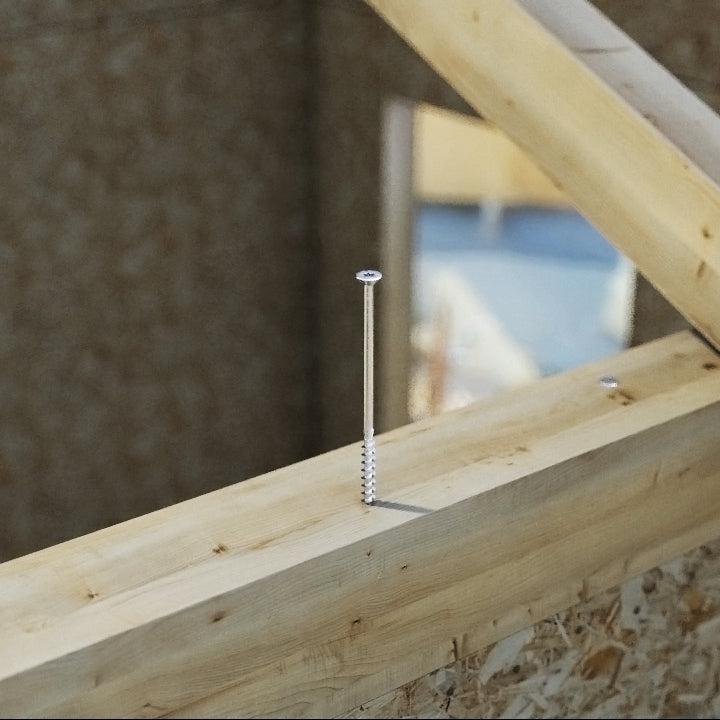 VITE BIANCA PER LEGNO TESTA SVASATA –100pz- Brico Pali Legno by Holz Brenz srl