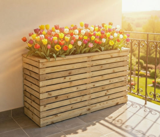 Fioriere in legno per giardino e balcone: come sceglierle e farle durare