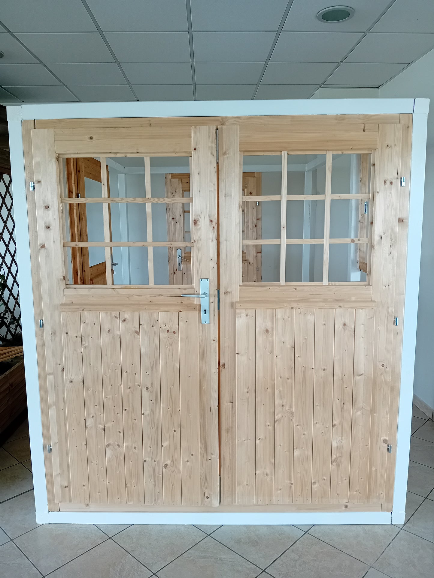 PORTA DOPPIA 173X191 IN LEGNO DI ABETE