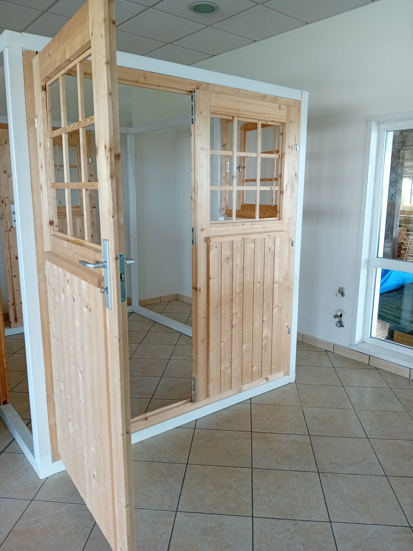 PORTA DOPPIA 173X191 IN LEGNO DI ABETE
